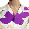 Purple Cuban Collared SS36434 Koi Carp Printed Hawaiian Shirt SURF4300