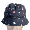 Sun Surf Navy Printed Aloha Hula Dancer SS02102 Crew Cotton Twill Hat For Men SURF3821