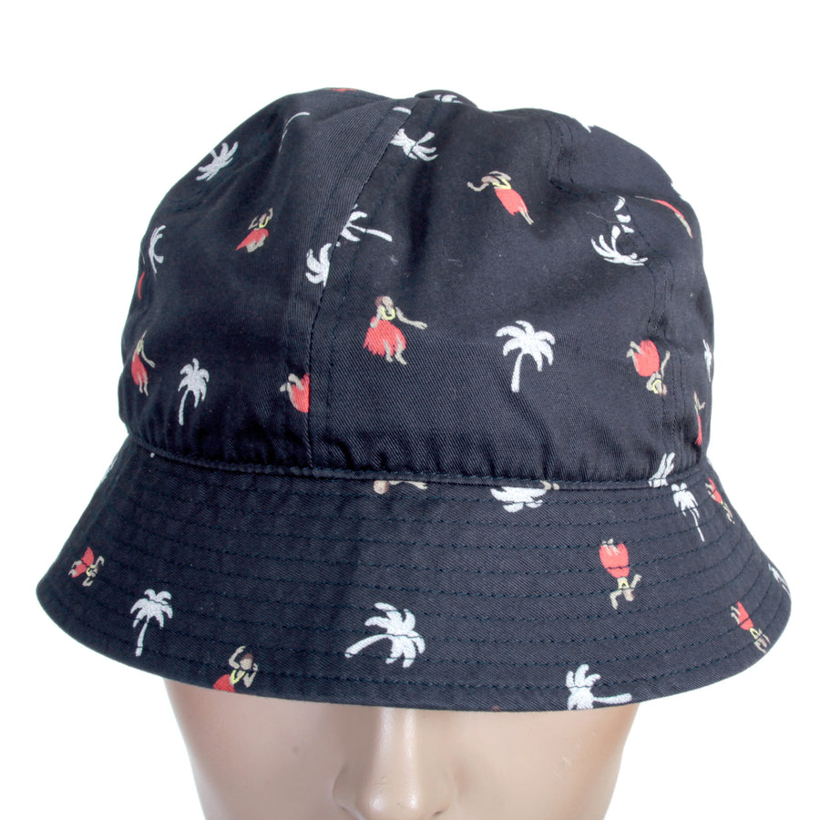 Sun Surf Navy Printed Aloha Hula Dancer SS02102 Crew Cotton Twill Hat For Men SURF3821