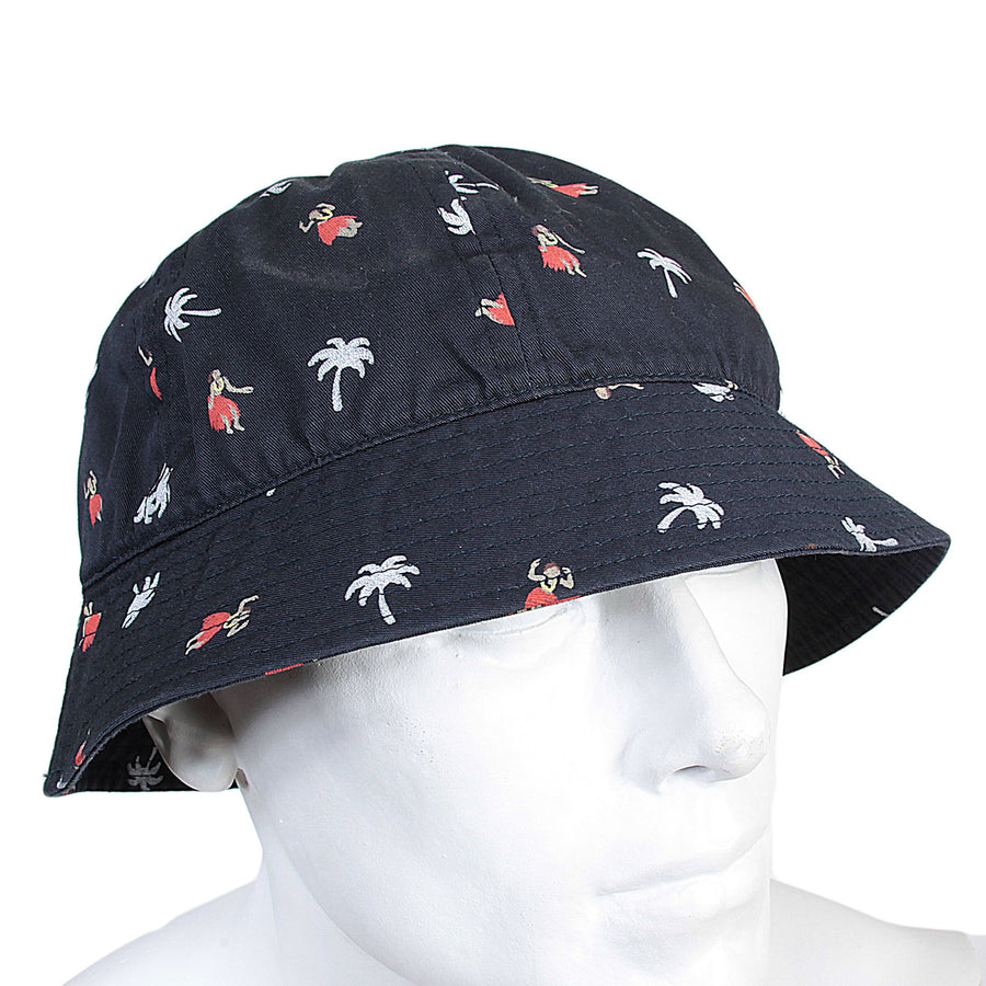 Sun Surf Navy Printed Aloha Hula Dancer SS02102 Crew Cotton Twill Hat For Men SURF3821