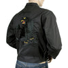 Black Hand Embroidered Tiger TT13002 Cotton Twill Suka Jacket TOYO4121