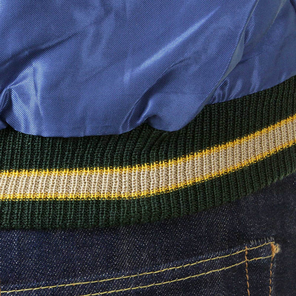 Royal Blue and Ivory TT12420 Tiger Embroidered Suka Jacket TOYO2022