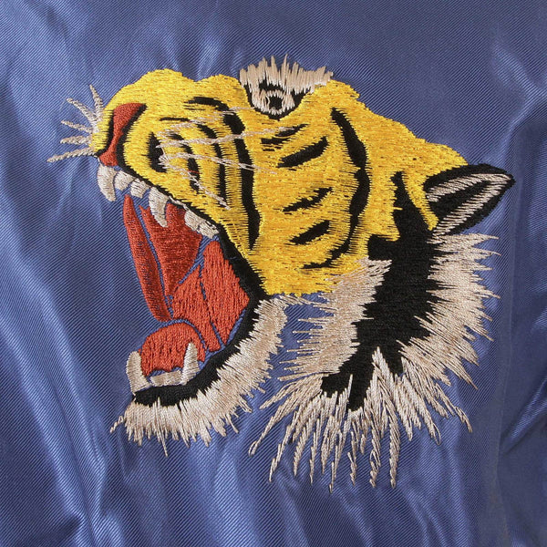 Royal Blue and Ivory TT12420 Tiger Embroidered Suka Jacket TOYO2022