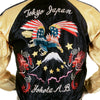 Black and Gold TT11781 Eagle Embroidered Souvenir Jacket TOYO4232
