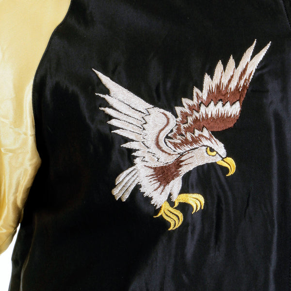Reversible USA Eagle TT11781 Black and Gold Suka Jacket TOYOSC4232