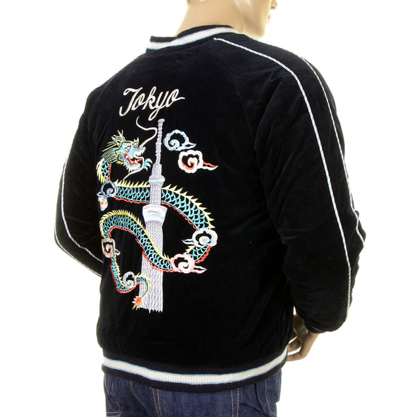 Tokyo Musashi Dragon Embroidered TT12420 Black Suka Jacket TOYOSC1084A