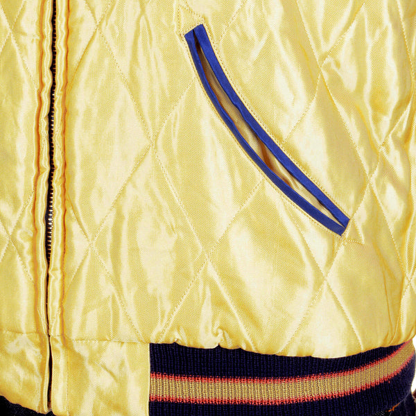 Tiger Embroidered TT11783 Yellow and Royal Blue Suka Jacket TOYOSC4233A