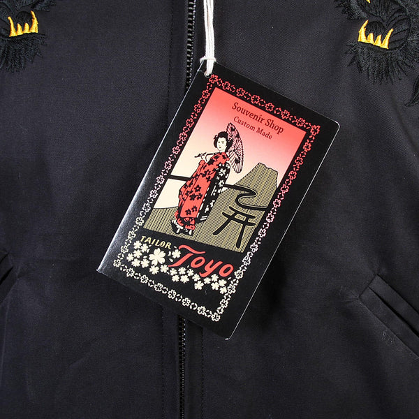 Black and Gold Hand Embroidered Tiger T13002 Suka Jacket TOYOSC4121