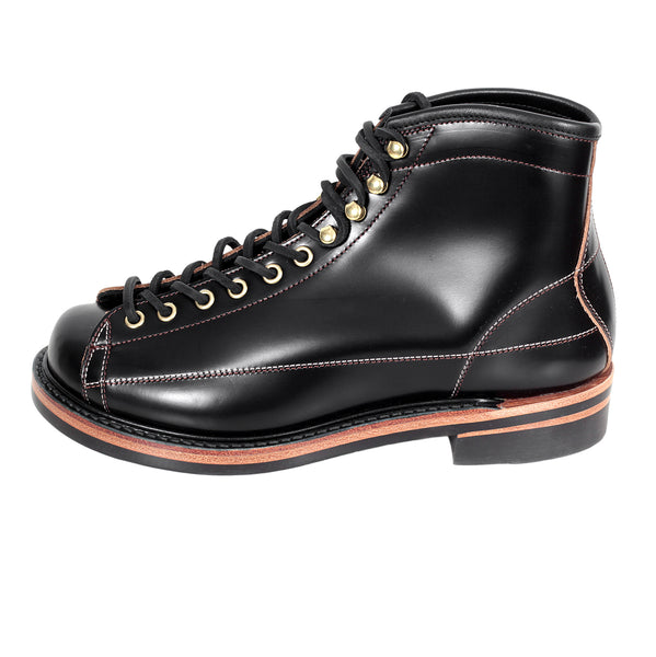 Lone Wolf Mens Black Leather Calf High LW01785 Goodyear Welted Lace Up Wireman Work Boots CANE4452