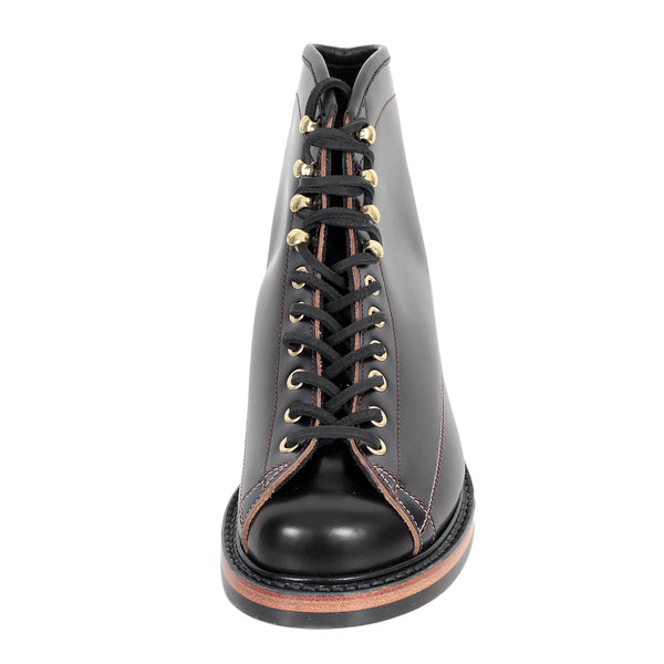 Lone Wolf Mens Black Leather Calf High LW01785 Goodyear Welted Lace Up Wireman Work Boots CANE4452