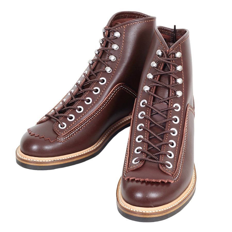 Brown Leather Calf F01615 High Lace Up Carpenter Work Boots