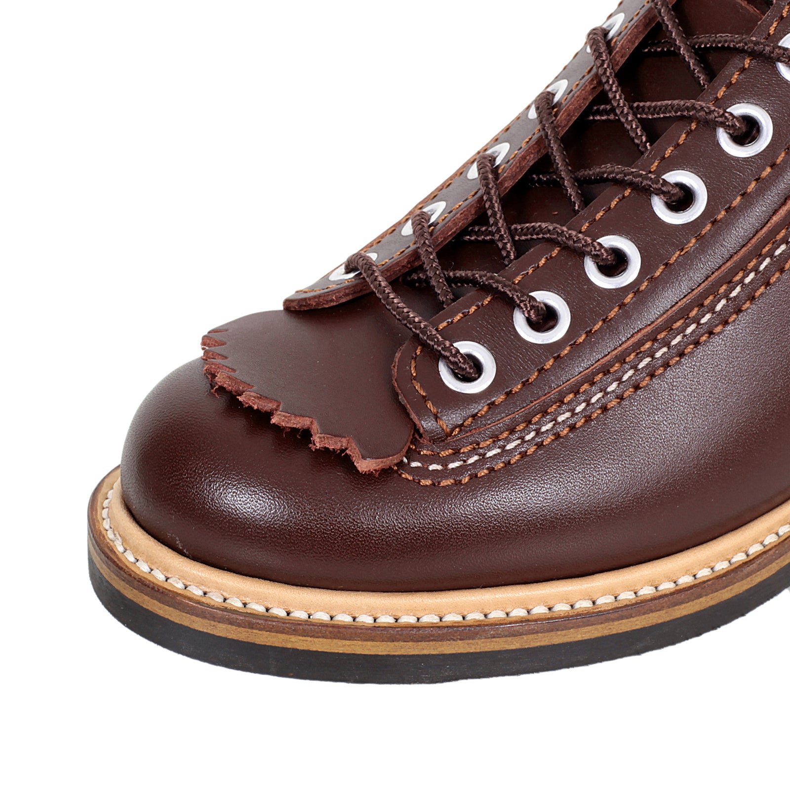 Brown Leather Calf F01615 High Lace Up Carpenter Work Boots