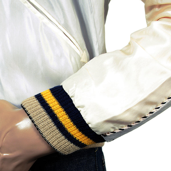 American Eagle Embroidered TT13001 Silver Souvenir Jacket TOYOSC3709