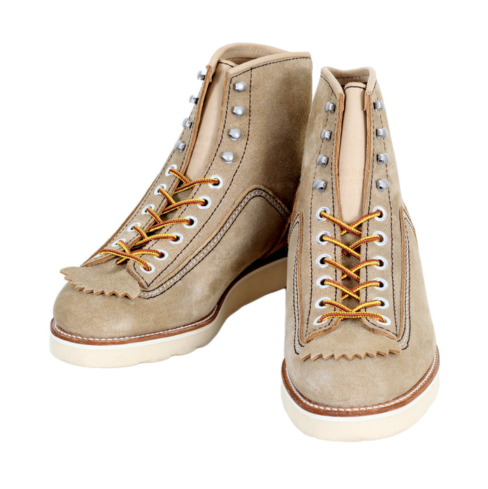 Mens Beige Suede Calf F01616 High Lace Up Hunter Work Boots CANE4474