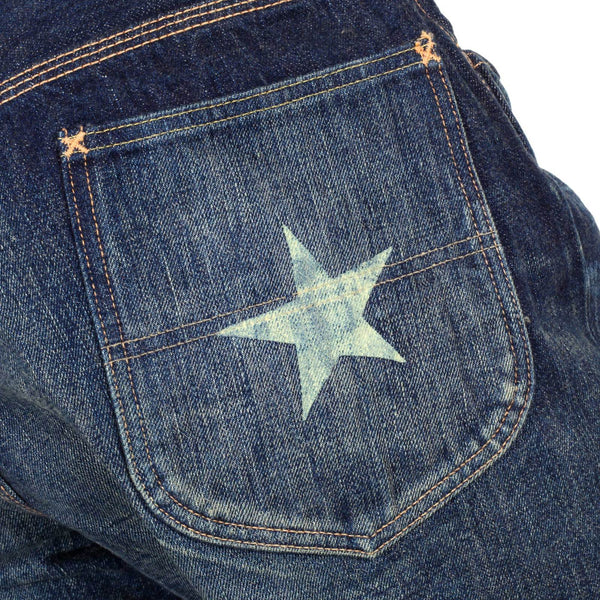 Navy Lone Star 13oz Vintage SC41111H Hard Wash Denim Jeans CANE1333