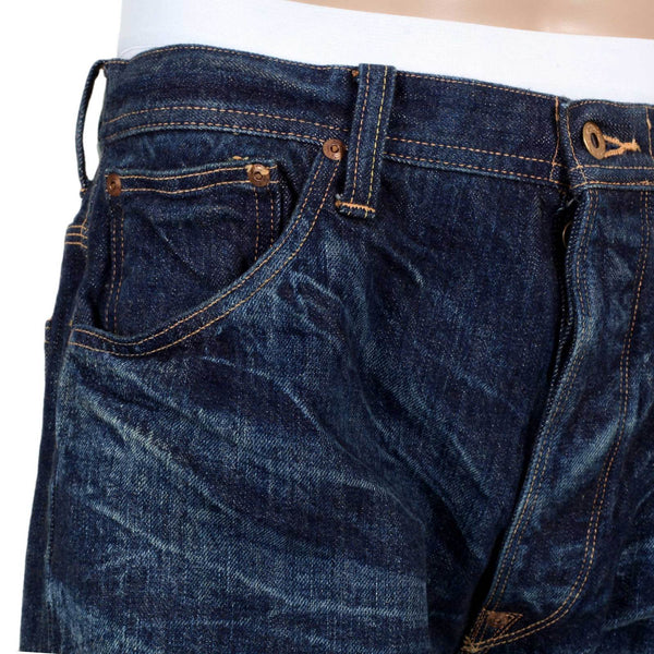 Navy Lone Star 13oz Vintage SC41111H Hard Wash Denim Jeans CANE1333