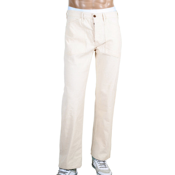 Sugarcane Mens Straight Fit SC41008N Cotton Unwashed Work Pant CANE2985