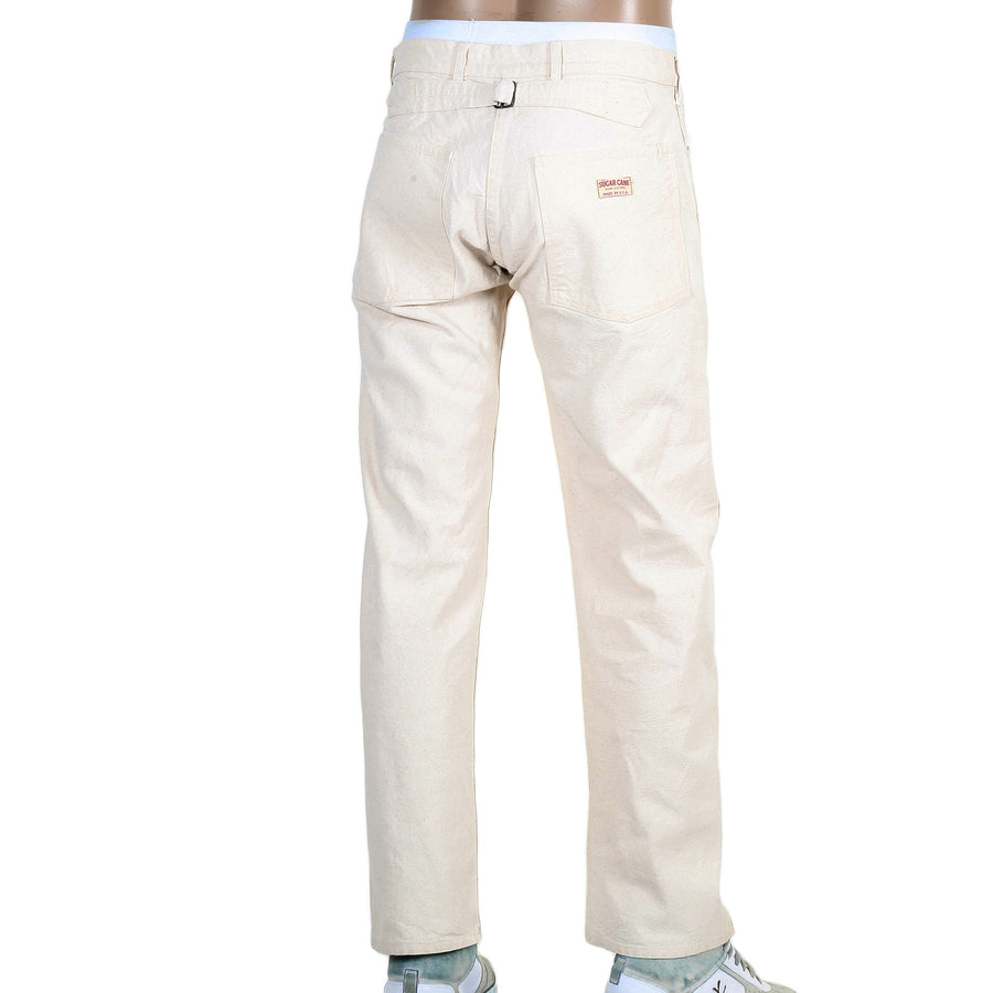 Sugarcane Mens Straight Fit SC41008N Cotton Unwashed Work Pant CANE2985