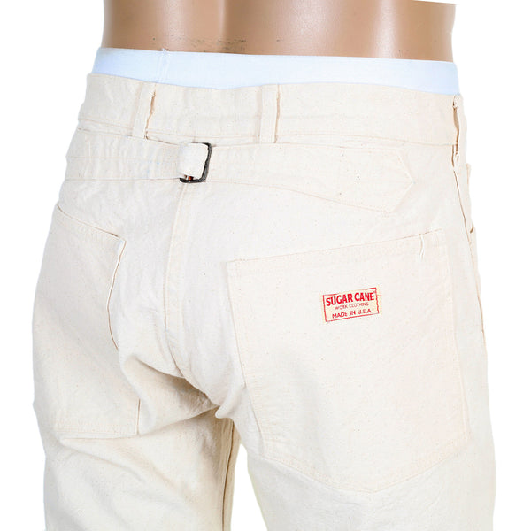 Sugarcane Mens Straight Fit SC41008N Cotton Unwashed Work Pant CANE2985