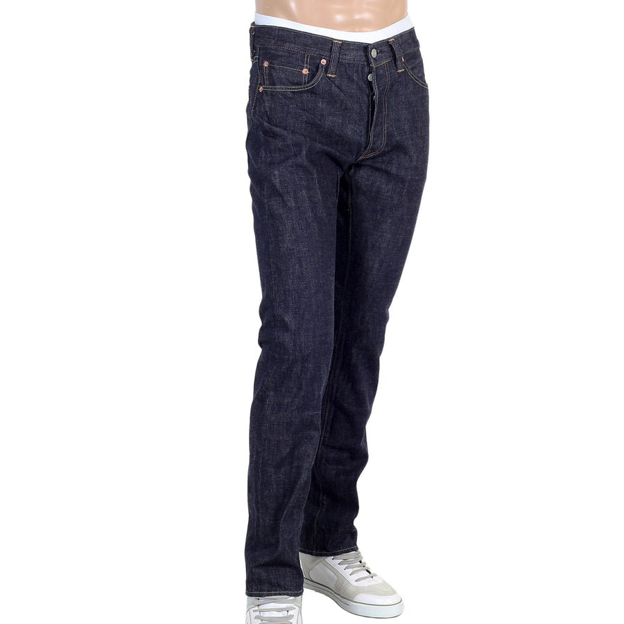 Navy Slim Fit SC42014A Lower Rise 12oz One Wash Denim Jeans CANE4444