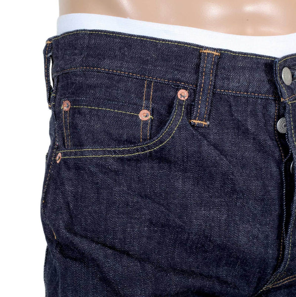 Navy Slim Fit SC42014A Lower Rise 12oz One Wash Denim Jeans CANE4444