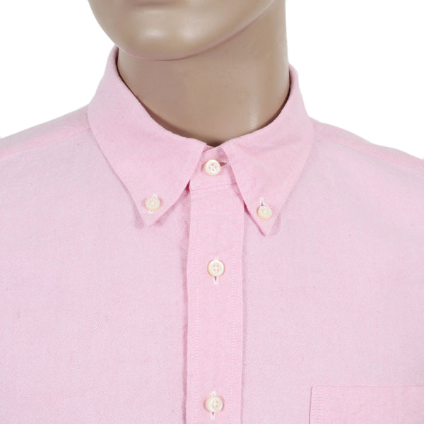 One Wash Light Cotton SC26475A Oxford Long Sleeve Pink Shirt CANE4473