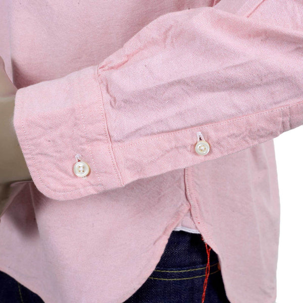 One Wash Light Cotton SC26475A Oxford Long Sleeve Pink Shirt CANE4473