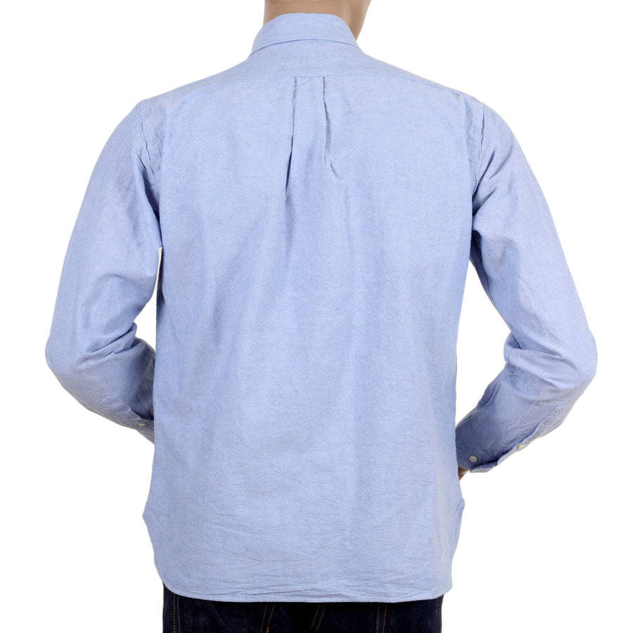 One Wash Cotton SC26475A Oxford Long Sleeve Light Blue Shirt CANE4472