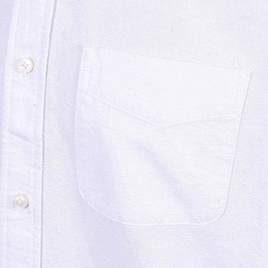 White Cotton SC25910 Oxford Shirt with Button Down Collar CANE4446