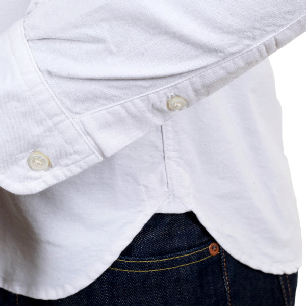 White Cotton SC25910 Oxford Shirt with Button Down Collar CANE4446