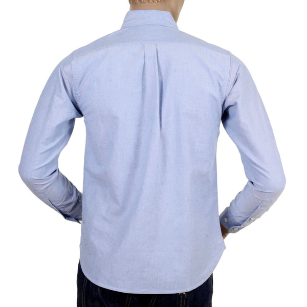 Blue Slim Fit SC25910 Classic Button Down Oxford Shirt CANE4447