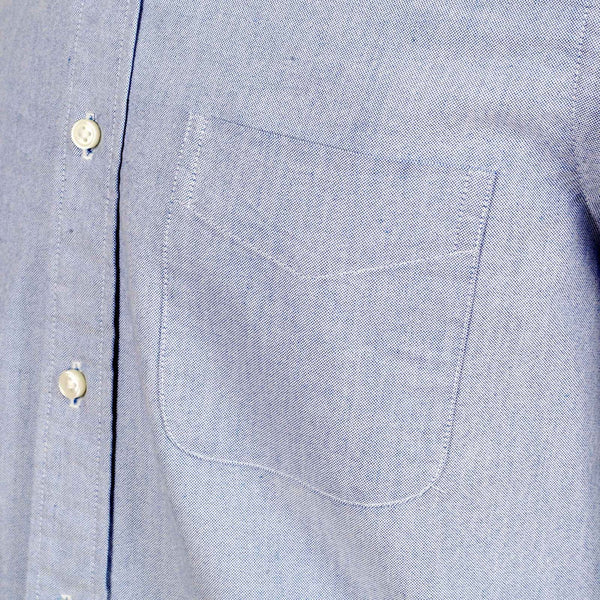 Blue Slim Fit SC25910 Classic Button Down Oxford Shirt CANE4447