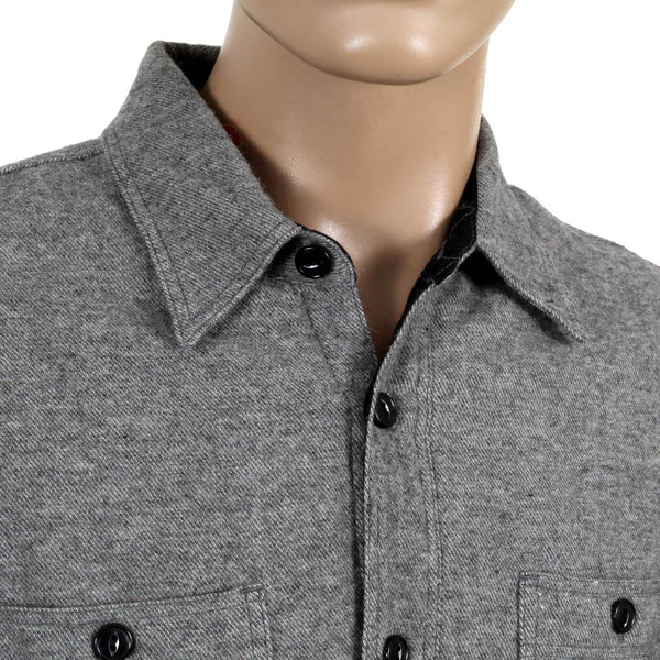 Grey Regular Fit SC13177 Quilted Wool Mix CPO Overshirt CANE4494