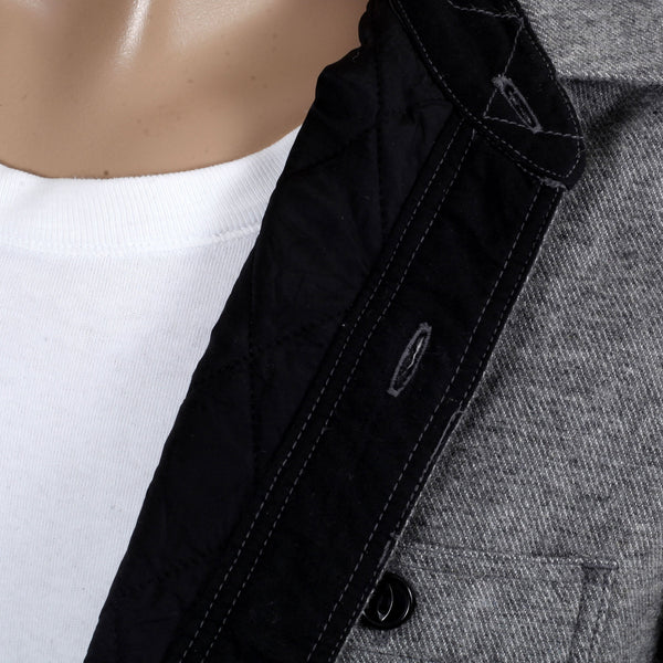 Grey Regular Fit SC13177 Quilted Wool Mix CPO Overshirt CANE4494