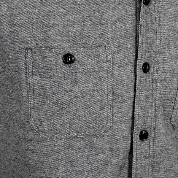 Grey Regular Fit SC13177 Quilted Wool Mix CPO Overshirt CANE4494