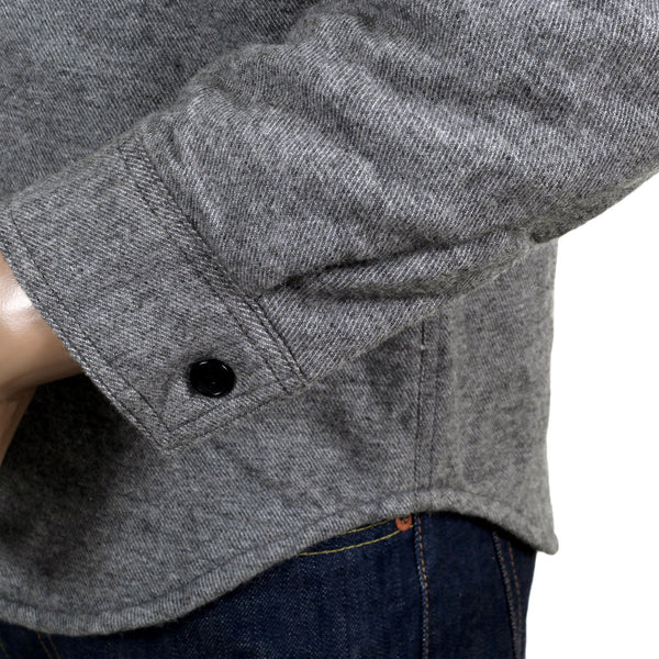 Grey Regular Fit SC13177 Quilted Wool Mix CPO Overshirt CANE4494