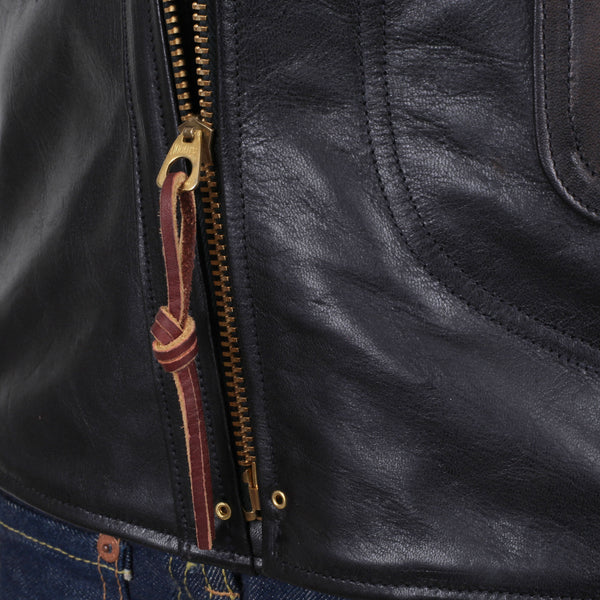 Aviator Heavy Weight SC80435 Horsehide Black Leather Jacket CANE5802