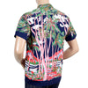 Sun Surf DK36202 Duke Kahanamoku Coconut Palms &amp; Duamond Head Rayon Hawiian Shirt in Navy SURF0028