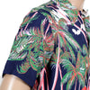 Sun Surf DK36202 Duke Kahanamoku Coconut Palms &amp; Duamond Head Rayon Hawiian Shirt in Navy SURF0028