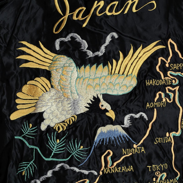 American Eagle Embroidered TT13756 Black Souvenir Jacket TOYOSC7526