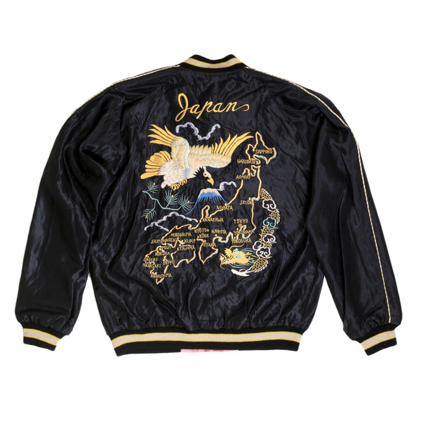American Eagle Embroidered TT13756 Black Souvenir Jacket TOYOSC7526
