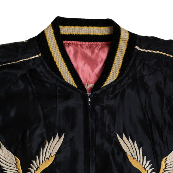 American Eagle Embroidered TT13756 Black Souvenir Jacket TOYO7526