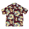 Sun Surf Hawaiian Macintosh Ukulele Printed Wine Regular Fit Short Sleeved Shirt for Men SURF7533