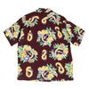 Sun Surf Hawaiian Macintosh Ukulele Printed Wine Regular Fit Short Sleeved Shirt for Men SURF7533