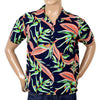 Sun Surf Hawaiian Macintosh Ukulele Printed Wine Regular Fit Short Sleeved Shirt for Men SURF7534