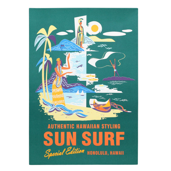 Oahu History of Troops Printed SS33876 Olive Hawaiian Shirt SURF7568