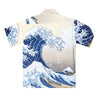 Great Wave of Kanaqawa Print SS37651 Off White Hawaiian Shirt SURF7539
