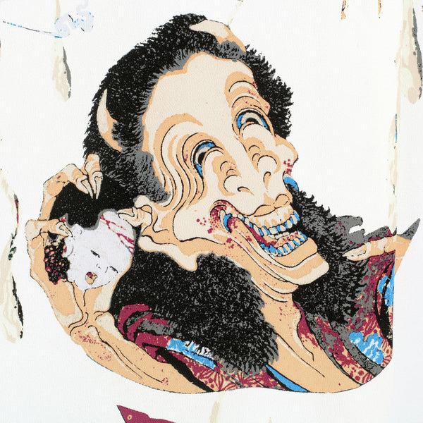 Mens One Hundred Ghost Tales Printed SS37653 Off White Shirt SURF7542