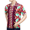 Aloha Bombax Tree Printed SS37793 Wine Rayon Hawaiian Shirt SURF7571