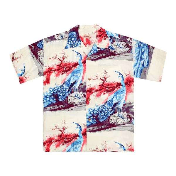 Pikake Symbol of Hawaii Printed SS37793 Beige Hawaiian Shirt SURF8594